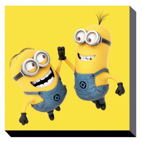 High 5 Minions Canvas Print (60cm x 60cm) £37.99